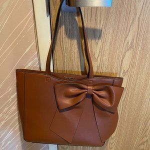 Karl Lagerfeld Paris Bow Brown Tote Bag